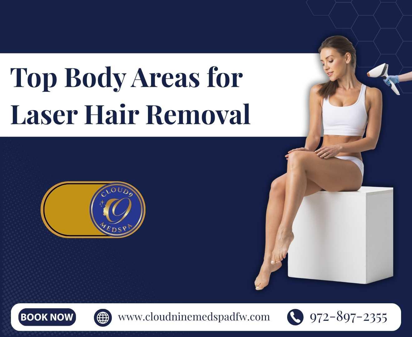 Top Body Areas for Laser Hair Removal
